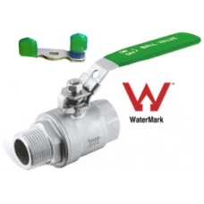 Stainless Steel Two Piece Ball Valve 1000psi BSP MF